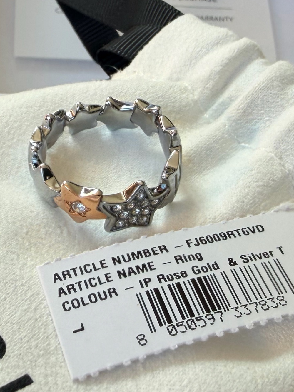 FURLA STARS Women's Ring (Model: FJ6009RT6VD). Full inclusion! Box & Dust Bag. - Picture 2 of 4